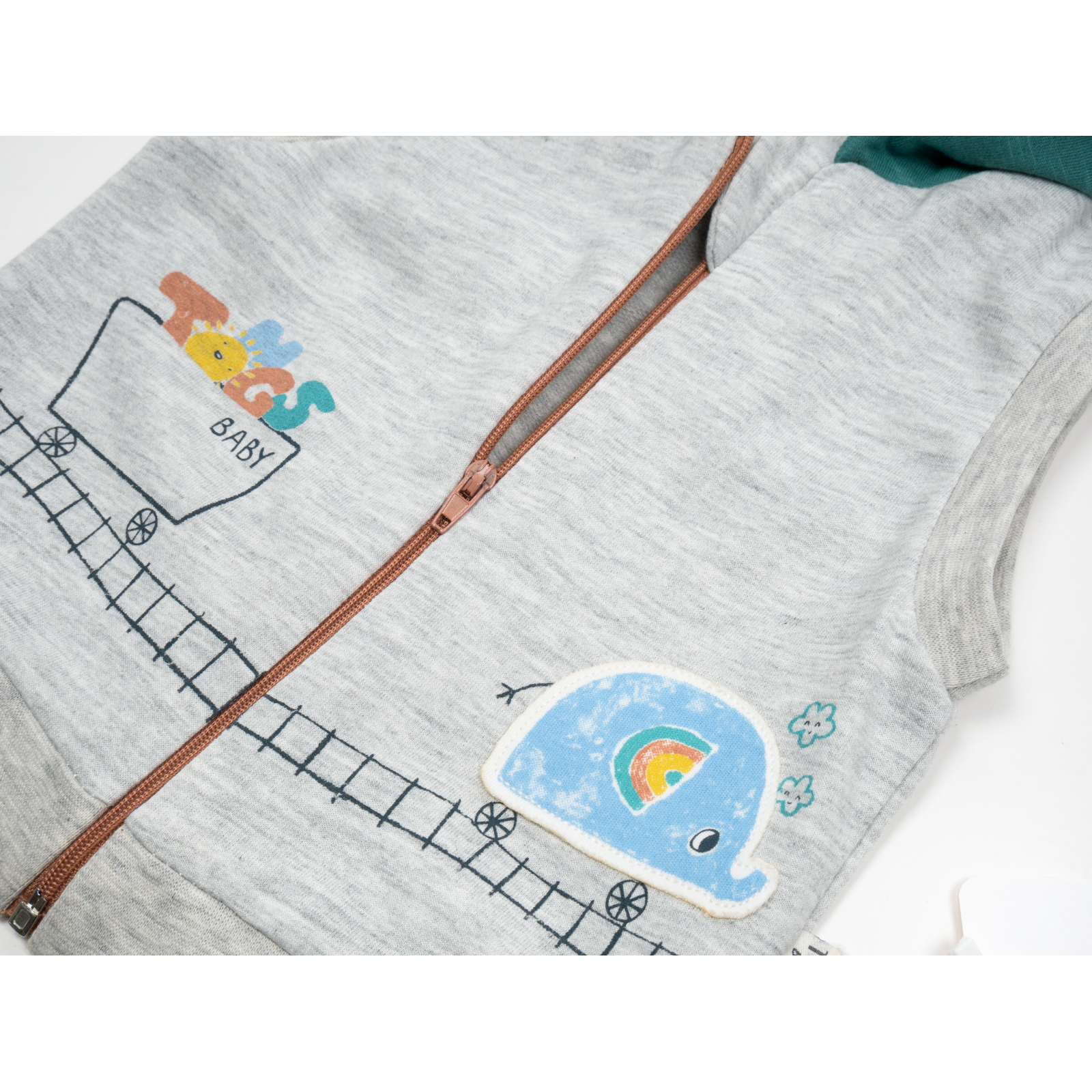 Набір дитячого одягу Tongs з жилетом (4074-74B-beige) зображення 10