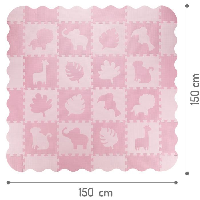 Дитячий килимок MoMi пазл Zawi 150 х 150 см Pink (MAED00012) зображення 4