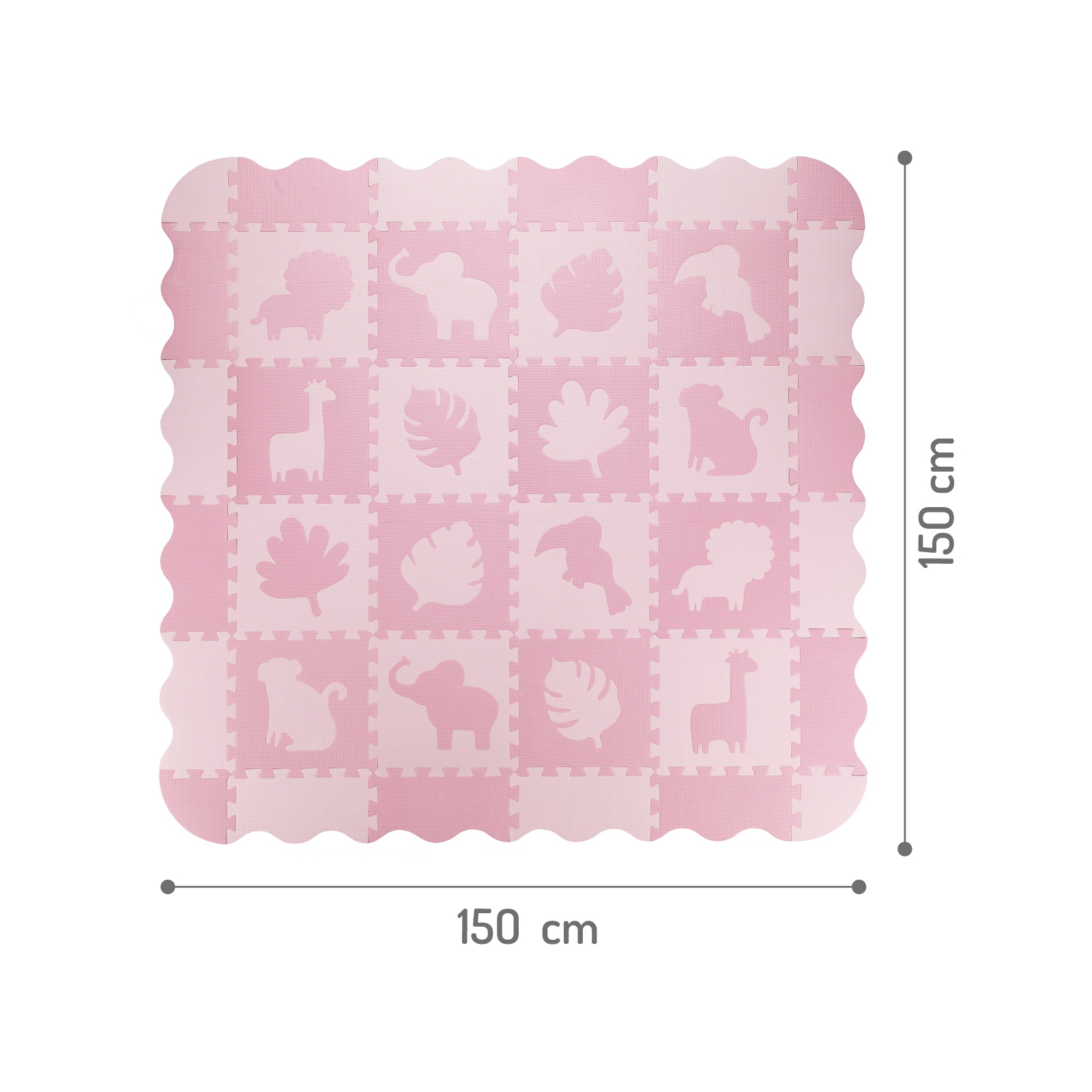 Дитячий килимок MoMi пазл Zawi 150 х 150 см Pink (MAED00012) зображення 4
