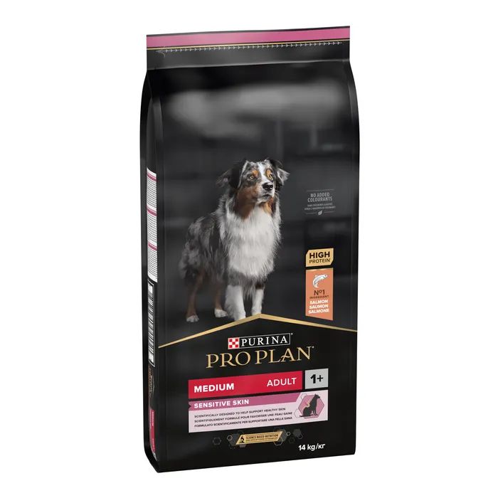 Сухой корм для собак Purina Pro Plan Dog Medium Adult Sensitive Skin с лососем и рисом 14 кг (7613035120464) изображение 2