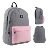 Рюкзак шкільний GoPack Education Teens 140L-1 сіро-рожевий (GO24-140L-1)