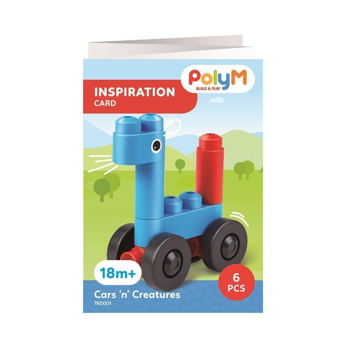 Конструктор PolyM Машинки и зверята 6 деталей (760001) изображение 5