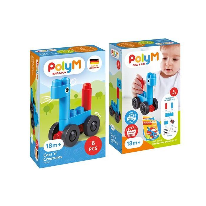 Конструктор PolyM Машинки и зверята 6 деталей (760001) изображение 6
