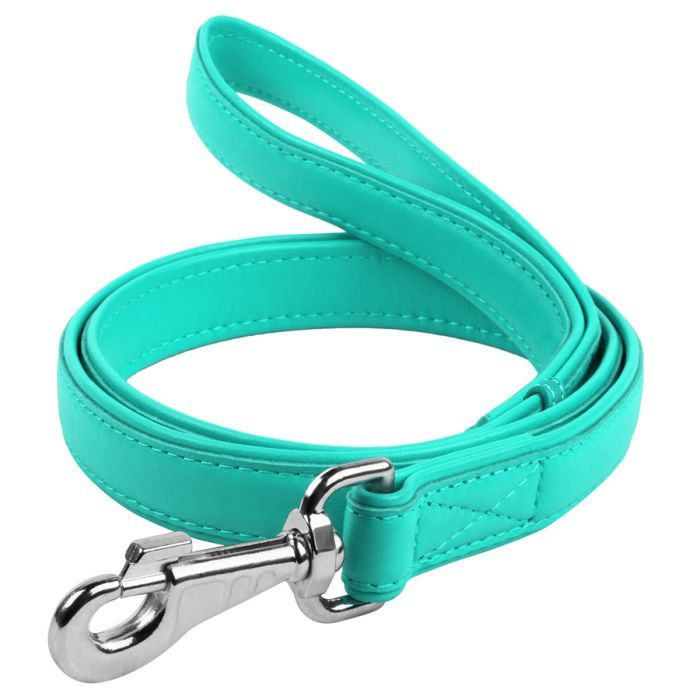 Повідець для собак WAUDOG Glamour шкіряний M-XXL червоний (33763)