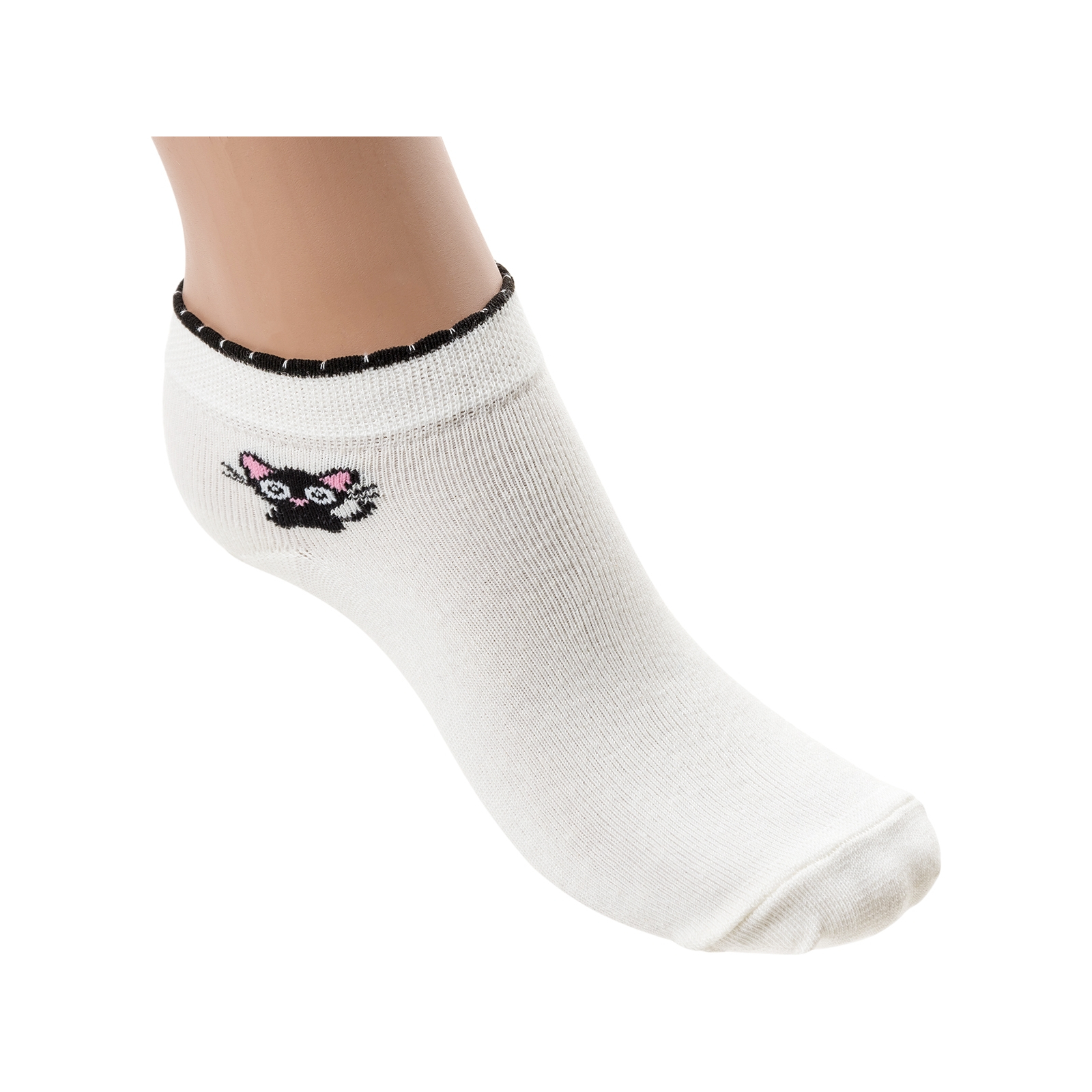 Шкарпетки дитячі BNM з котиком (M0C0201-0138-5G-white)