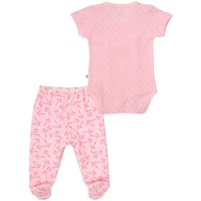 Боді дитяче Bibaby зі штанцями (56458-50G-pink) зображення 4