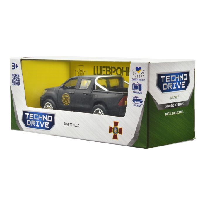 Машина TechnoDrive серии Шевроны Героев - Toyota Hilux - Спартан (KM6118) изображение 5