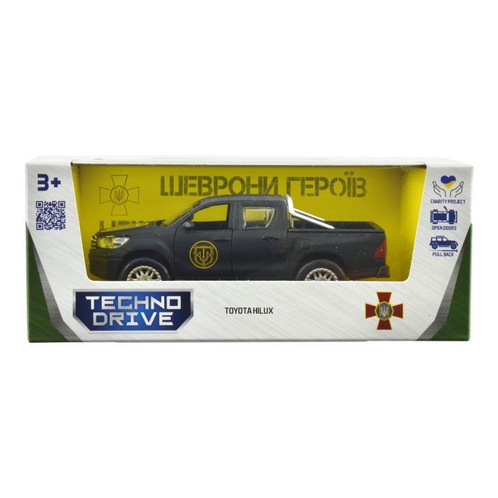 Машина TechnoDrive серии Шевроны Героев - Toyota Hilux - Спартан (KM6118) изображение 6