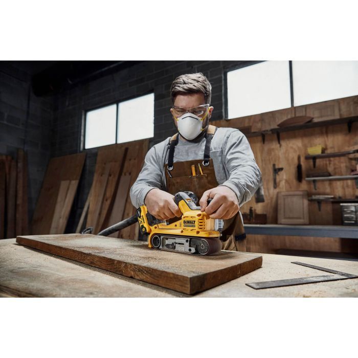 Шлифовальная машина DeWALT XR Li-Ion 18 В 2x5Ah, 198-320 м/мин, лента 75х533 мм (DCW220P2) изображение 11