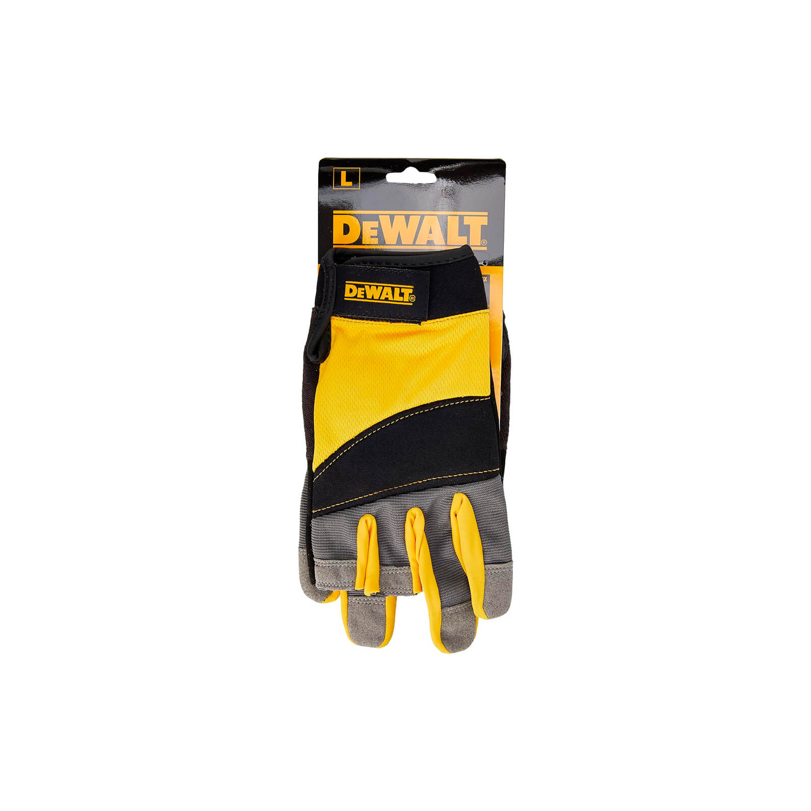 Защитные перчатки DeWALT частично открытые, разм. L/9, с накладками на ладони (DPG214L) изображение 2