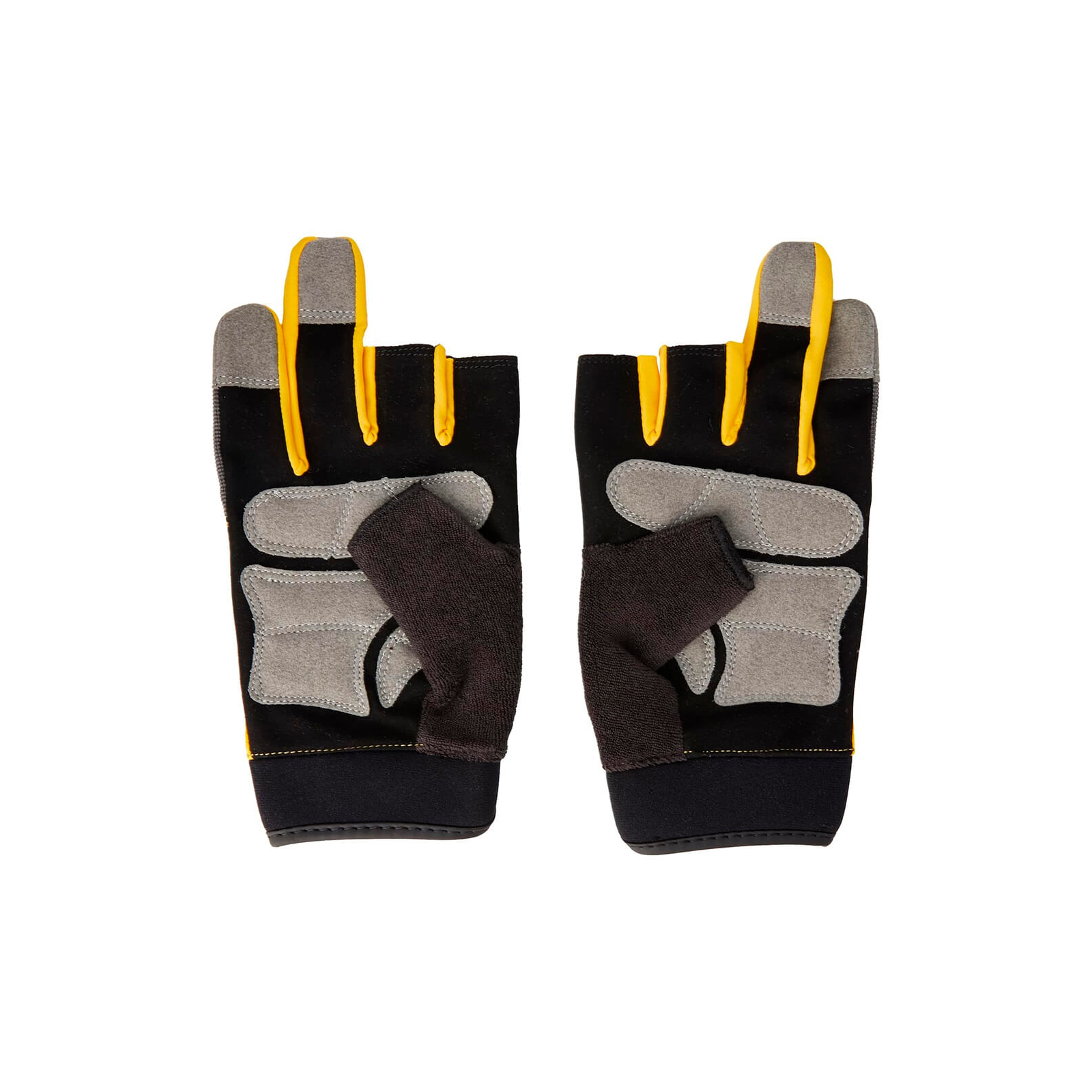 Защитные перчатки DeWALT частично открытые, разм. L/9, с накладками на ладони (DPG214L) изображение 3
