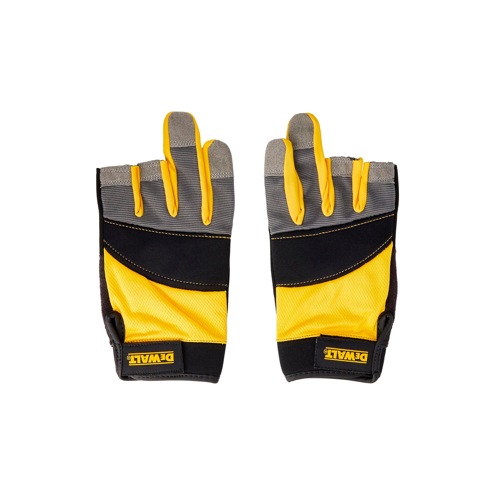 Захисні рукавиці DeWALT частково відкриті, розм. L/9, з накладками на долоні (DPG214L)