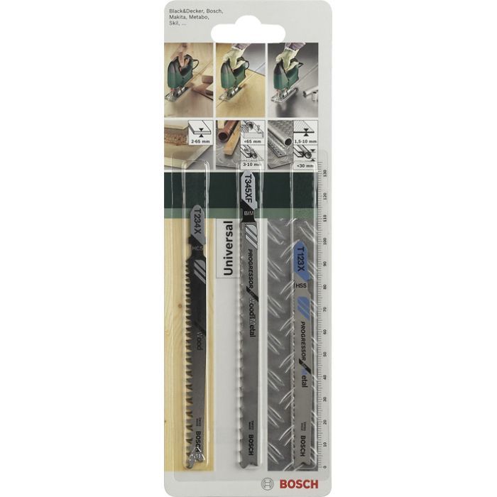 Полотно Bosch по дереву и металлу, Progressor Wood and Metal, набор 3шт (2.609.256.743) изображение 2
