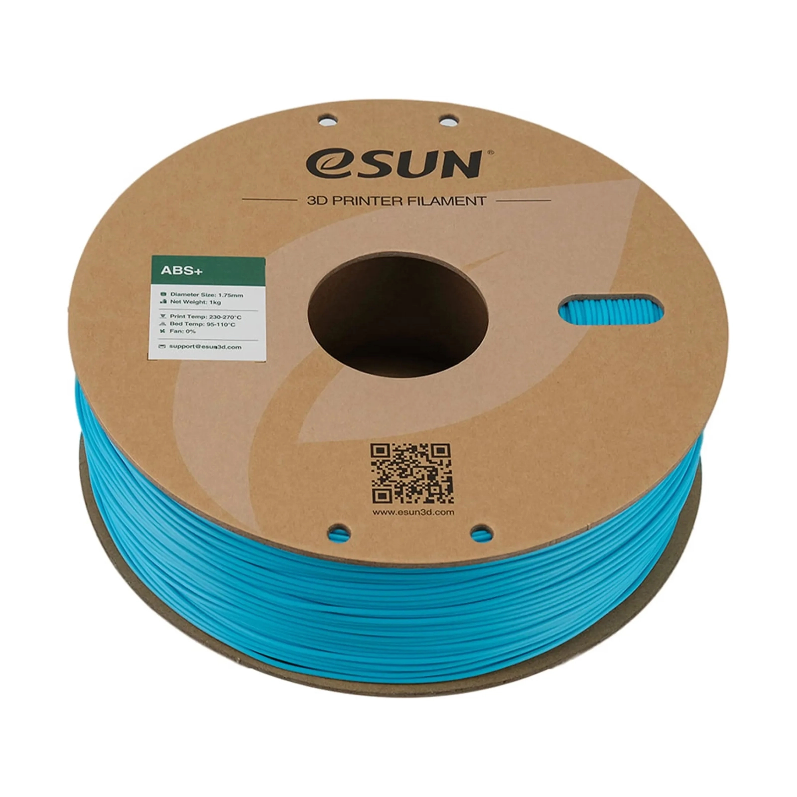 Пластик для 3D-принтера eSUN ABS Plus, 1кг, 1.75мм, light blue (ABS+175D1) изображение 2