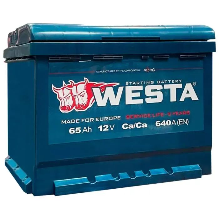 Аккумулятор автомобильный Westa 6CT-65 А (0)