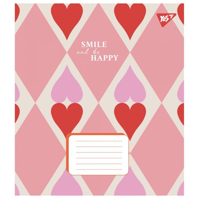 Зошит Yes Smile and be happy 18 аркушів клітинка (767247) зображення 4