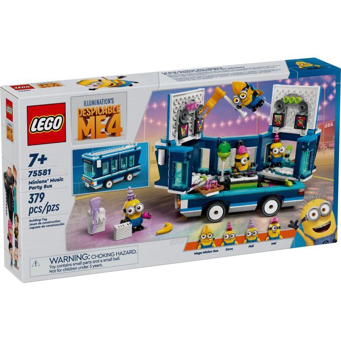 Конструктор LEGO Ничтожный я 4 Музыкальный автобус для вечеринок Посипак 379 деталей (75581)