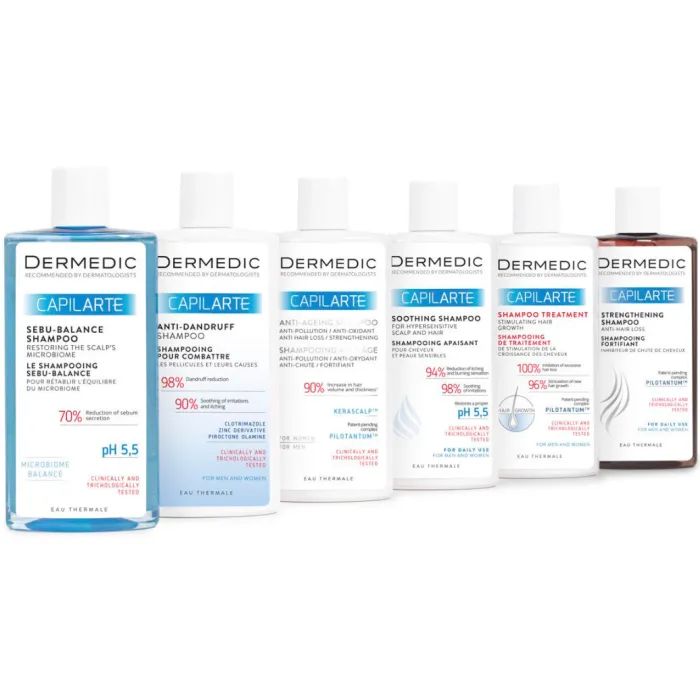 Шампунь Dermedic Capilarte Успокаивающий для волос и гиперчувствительной кожи головы 300 мл (5901643174217) изображение 4