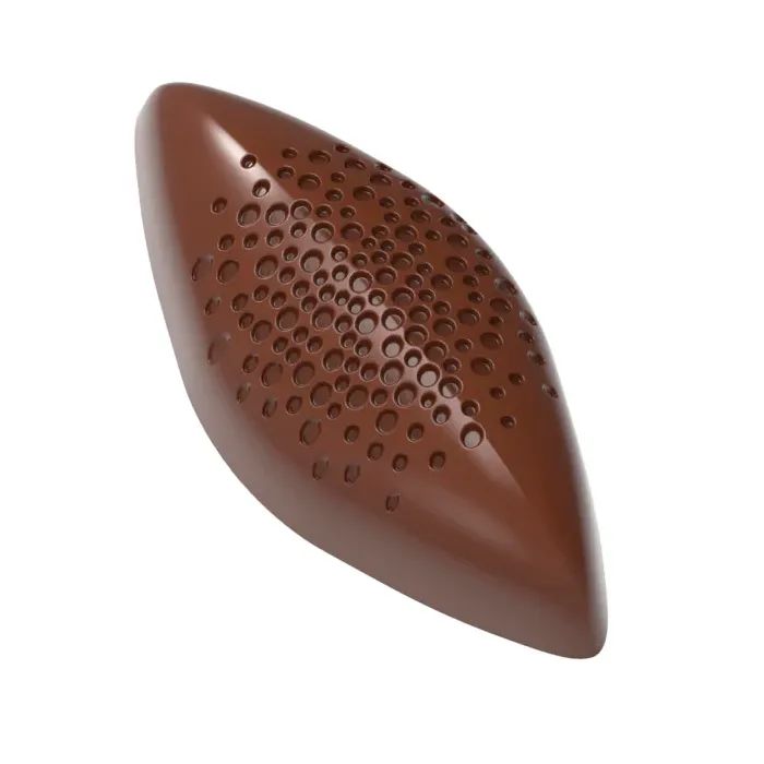 Форма для шоколаду Chocolate World Какао біб з бульбашками 47,5 х 21,5 мм 9,5 г (12096 CW)