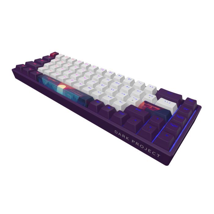 Клавіатура Dark Project Sunrise PBT RGB Mech G3MS Sapphire USB Violet/White (DPP68_GSH_SUNR_ANSI_UA) зображення 6