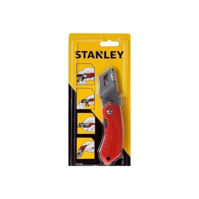 Нож монтажный Stanley складной, с выдвижным лезвием для отделочных работ, 160мм. (0-10-243) изображение 11