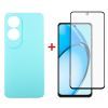 Чехол для мобильного телефона Dengos Oppo A60 Soft + glass Ice Blue (DG-KM-105)