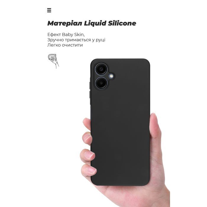 Чехол для мобильного телефона Armorstandart ICON Samsung A06 (A065) Camera cover Black (ARM80134) изображение 7