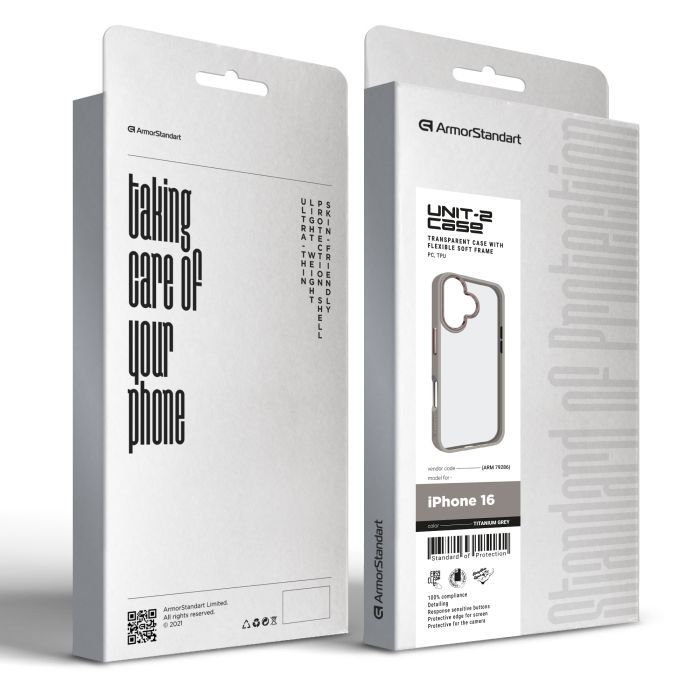 Чехол для мобильного телефона Armorstandart UNIT2 Apple iPhone 16 Titanium Grey (ARM79286) изображение 2