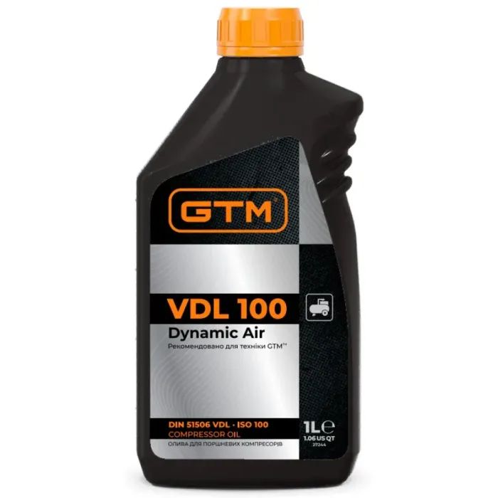 Компресорна олива GTM 1л ISO 100 (Dynamic Air)