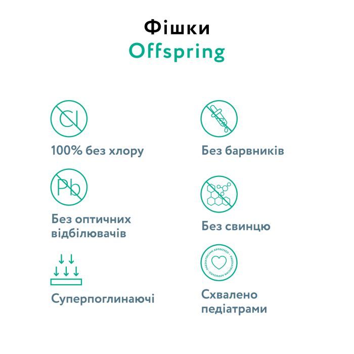 Подгузники Offspring Cat Размер S 3-6 кг 48 шт (DP-OI-FAT-S48P-MTC) изображение 5