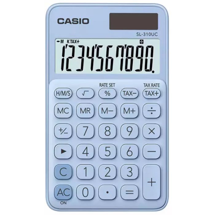 Калькулятор Casio SL-310UC-LB-W-EC, блакитний (CALC-CAS-SL-310UC-LB)