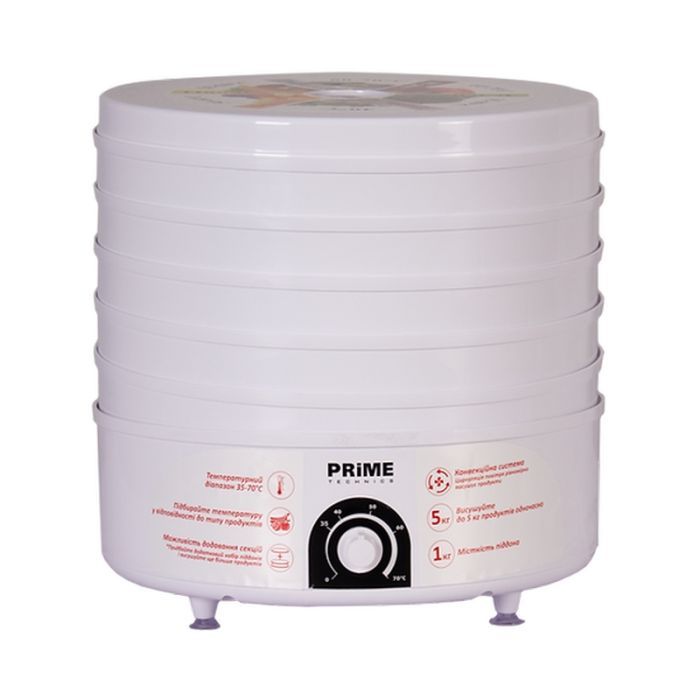 Сушка для овочів та фруктів PRIME Technics PFD 502 W зображення 2