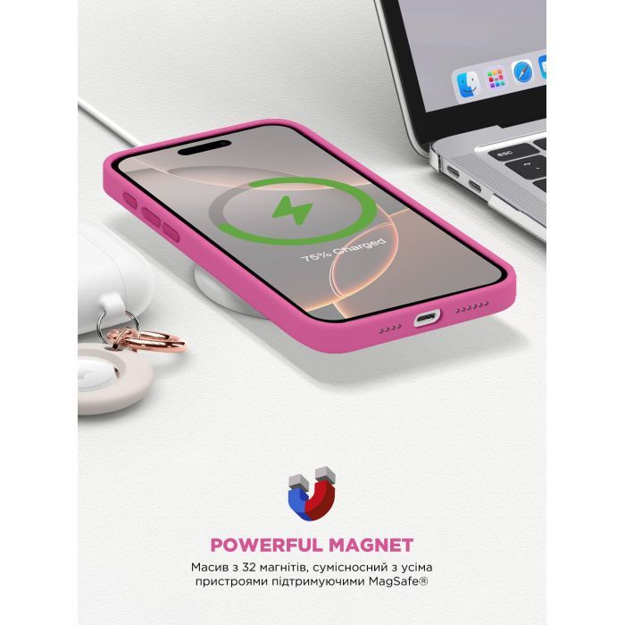 Чехол для мобильного телефона Armorstandart ICON2 MagSafe Apple iPhone 16 Pro Fuchsia (ARM81319) изображение 9