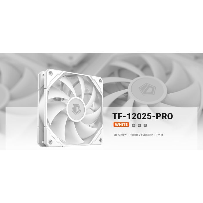 Кулер для корпуса ID-Cooling TF-12025-PRO WHITE изображение 7