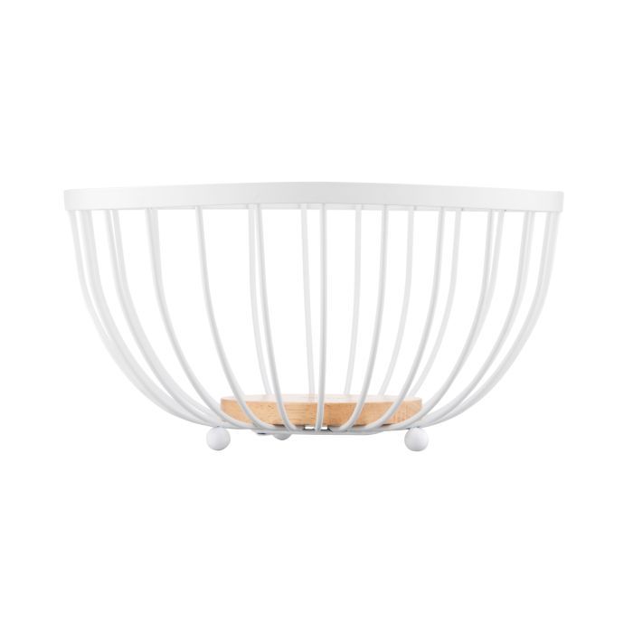 Фруктовниця Ardesto Midori 25х25х13см, метал, дерево, чорний (AR0904B) зображення 3