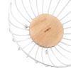 Фруктовниця Ardesto Midori 25х25х13см, метал, дерево, білий (AR0904W) зображення 4