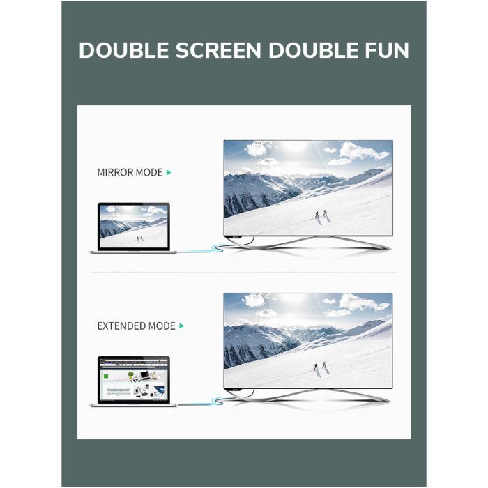 Кабель мультимедийный mini DisplayPort to HDMI 1.0m Cabletime (CA914593) изображение 4