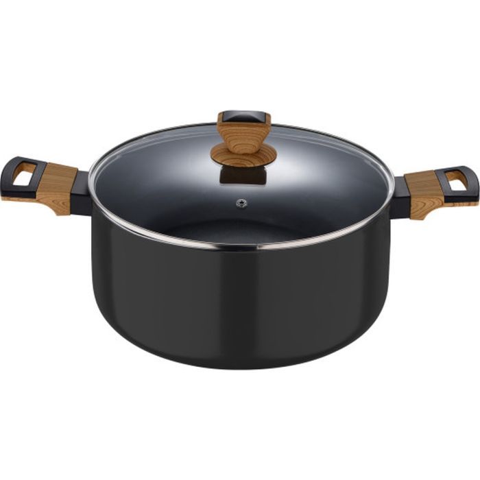 Кастрюля Bergner Earth black, з кришкою 28 см, 6 л (BG-32037-BK) изображение 2