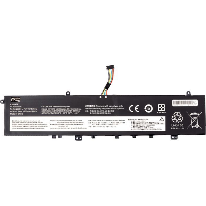 Аккумулятор для ноутбука LENOVO Yoga 9-15IMH5 (L18D4PF1) 15.2V 3500mAh PowerPlant (NB482436)