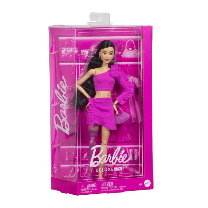 Кукла Barbie Deluxe style Barbiecore Модница в розовом костюме (HYV26) изображение 3