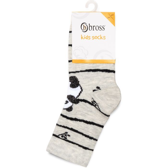 Носки детские Bross с пандами (5082-2-4-gray) изображение 3