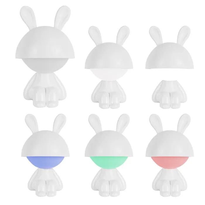 Нічник Kite Світильник LED з акумулятором Cute Bunny, персиковий (K25-316-1-4) зображення 4