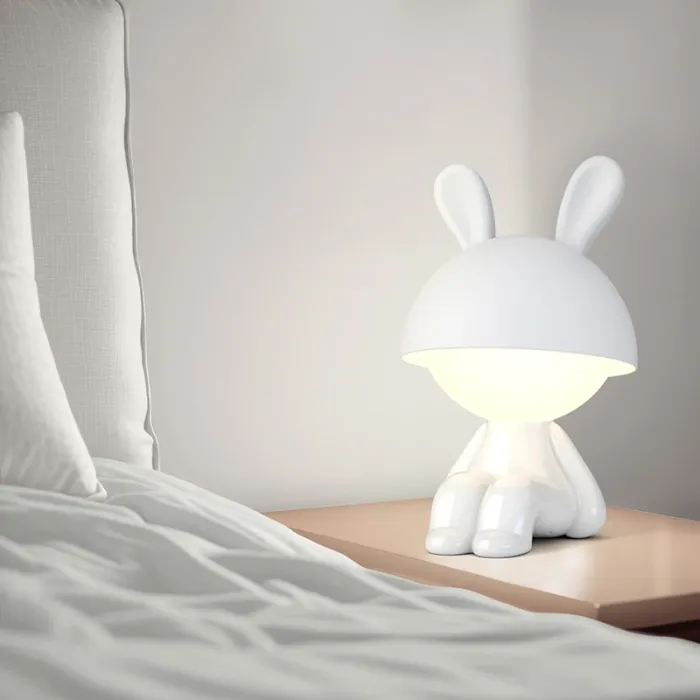 Нічник Kite Світильник LED з акумулятором Cute Bunny, білий (K25-316-1-1) зображення 5