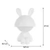 Нічник Kite Світильник LED з акумулятором Cute Bunny, білий (K25-316-1-1) зображення 6