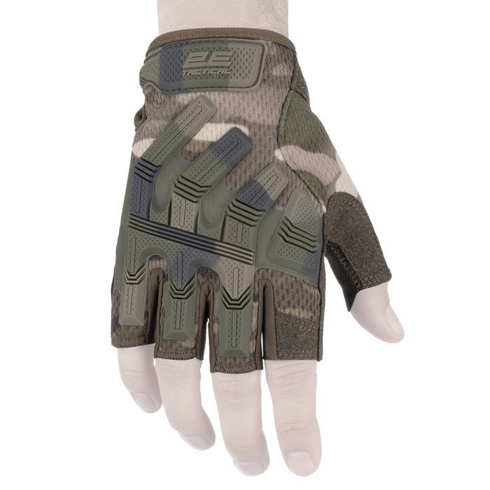 Тактичні рукавички 2E безпалі M камуфляж (2E-TACTGLOSUM-M-MC)