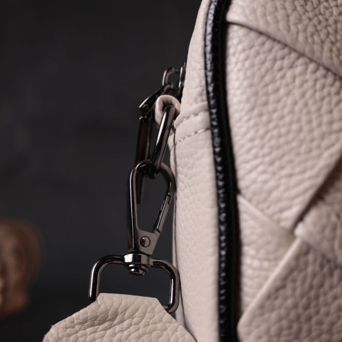 Сумка Vintage Из натуральной кожи Белая (22407) изображение 11