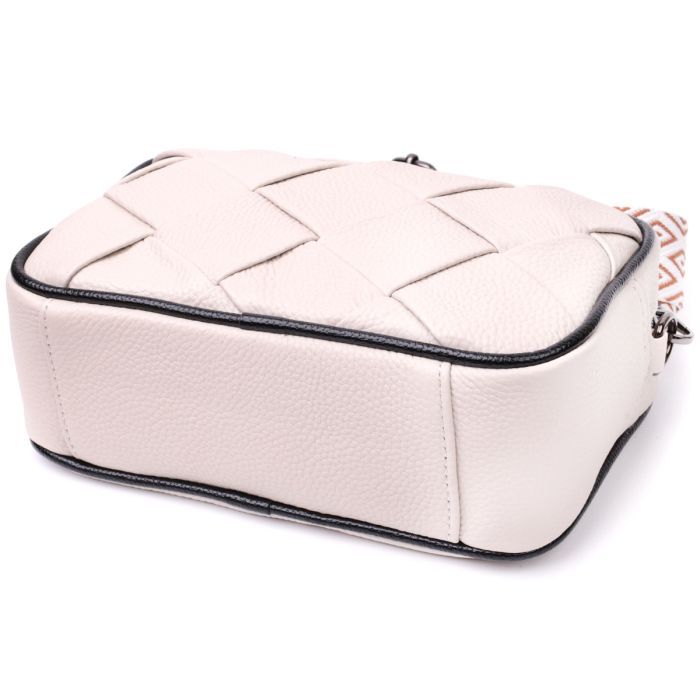 Сумка Vintage Из натуральной кожи Белая (22407) изображение 5