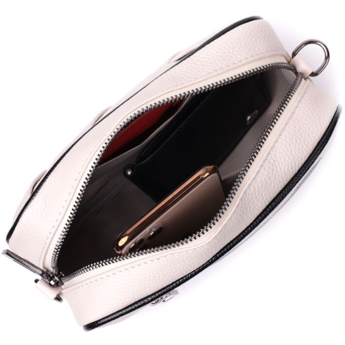 Сумка Vintage Из натуральной кожи Белая (22407) изображение 7