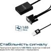 Кабель мультимедійний HDMI to VGA/USB prolink-v2h.black Promate (prolink-v2h.black) зображення 3