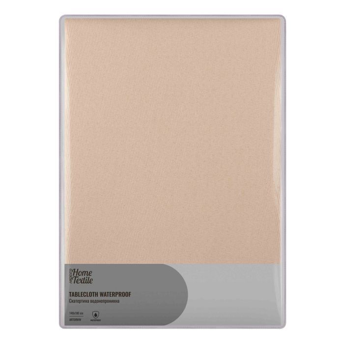Скатерть Ardesto Waterproof 100% полиэстер, айвори 120х140 см (ART07WW)